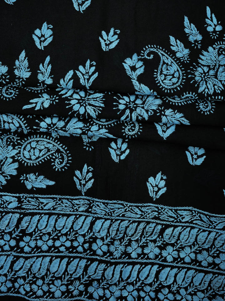 Hand Embroidered Chikankari Cotton Dress Material - PC3854