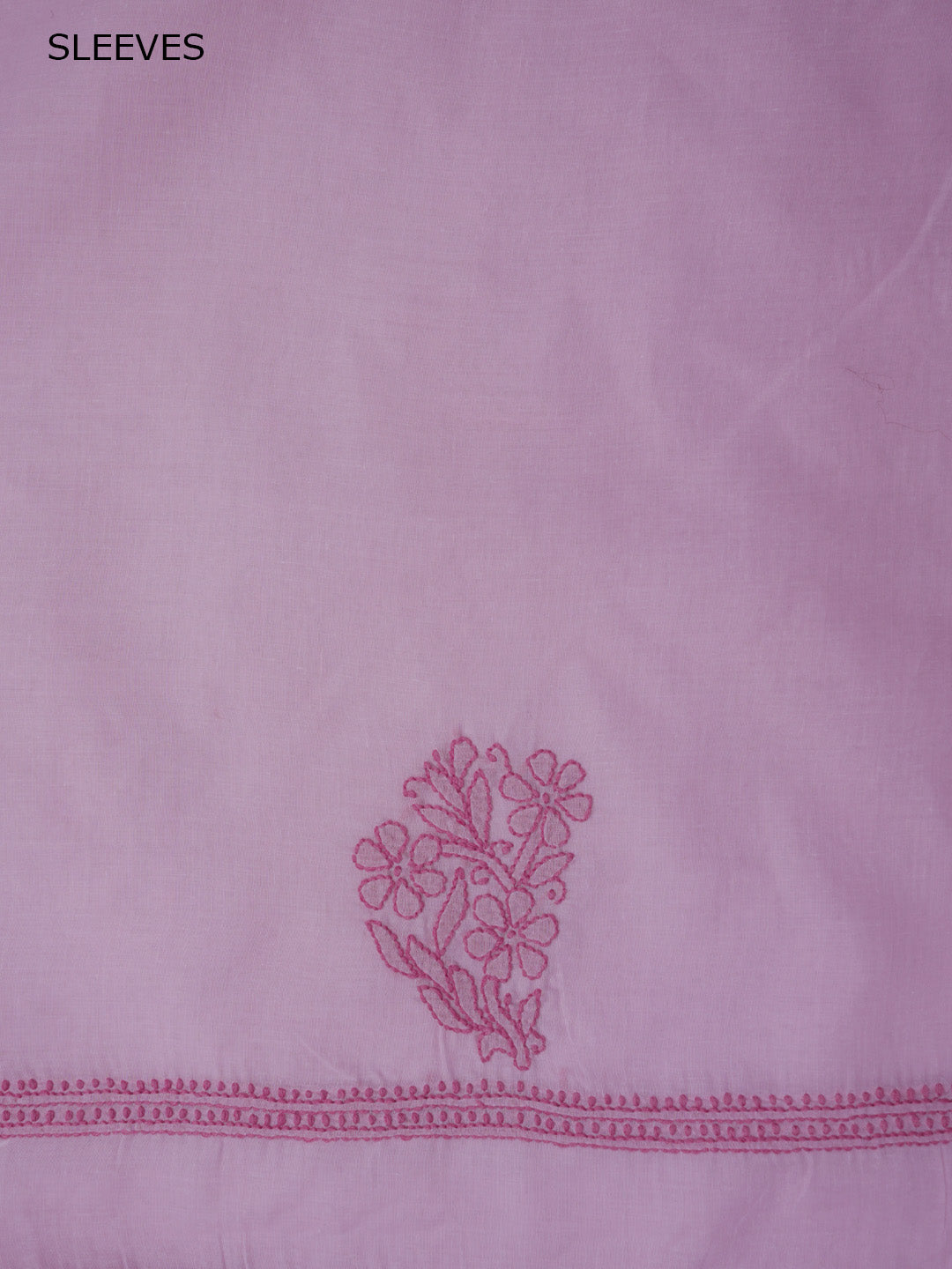 Women Hand Embroidered Chikankari Cotton Dressmaterial PCSCU00406FS-PINK