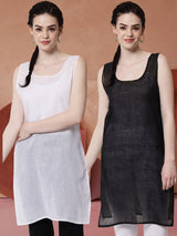 Black Cotton Camisole – Pack of 2