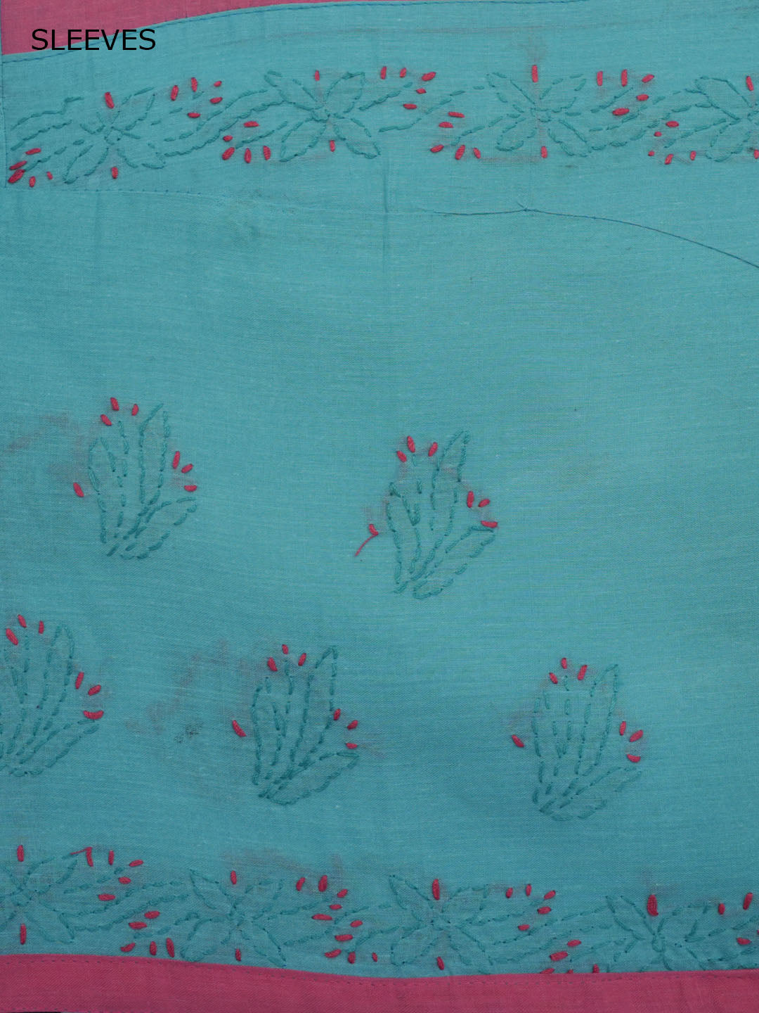 women hand embroidered chikankari cotton dressmaterial PC4120-ONIONPINK2