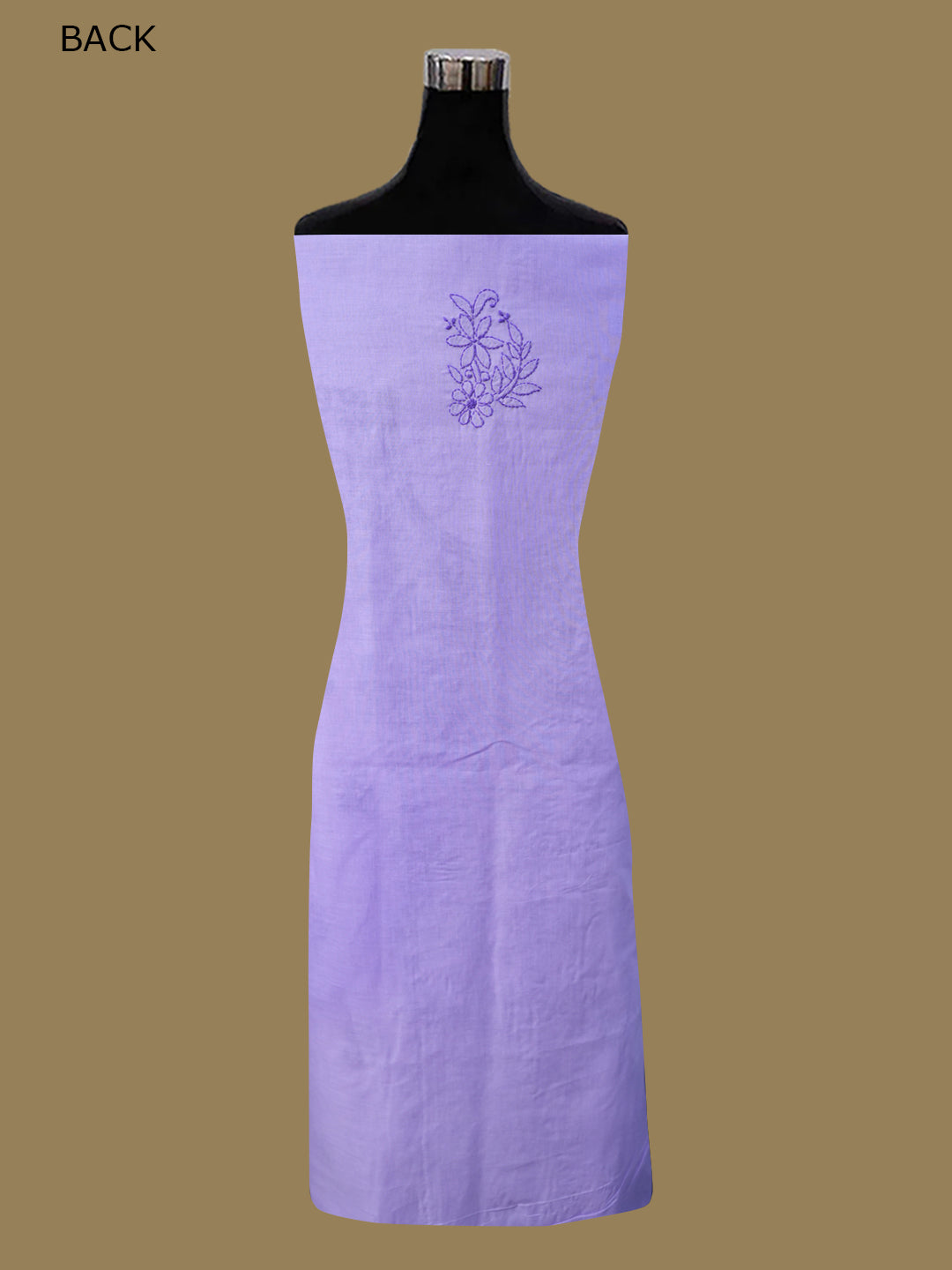 Women Hand Embroidered Chikankari Cotton Dressmaterial PCSCU00406FS-MAUVE