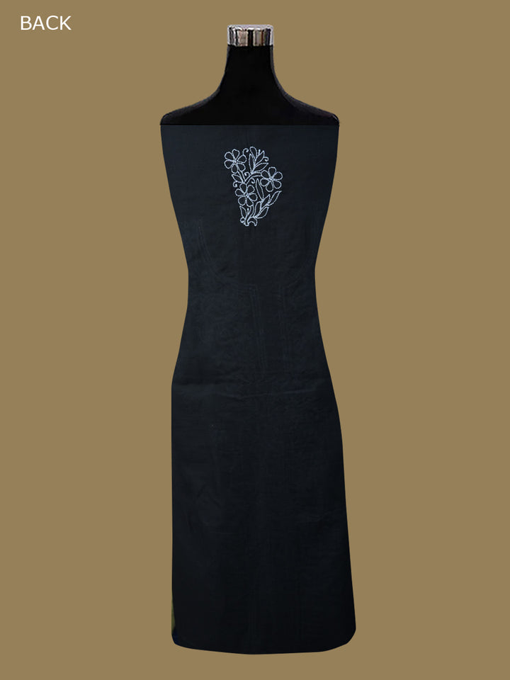 Women Hand Embroidered Chikankari Cotton Dressmaterial PCSCU00104FS-BLACK