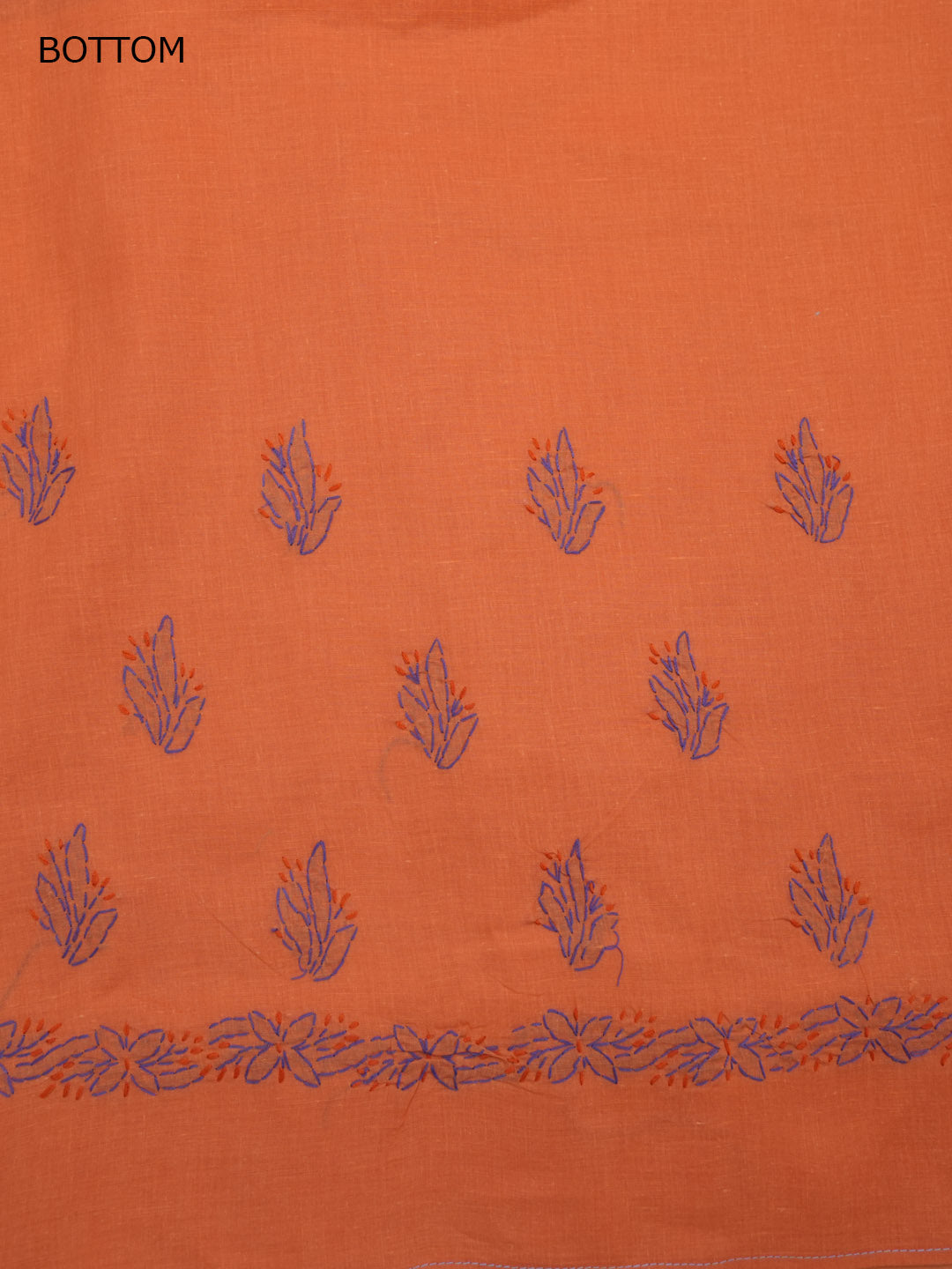 women hand embroidered chikankari cotton dressmaterial PC4120-MAUVE1