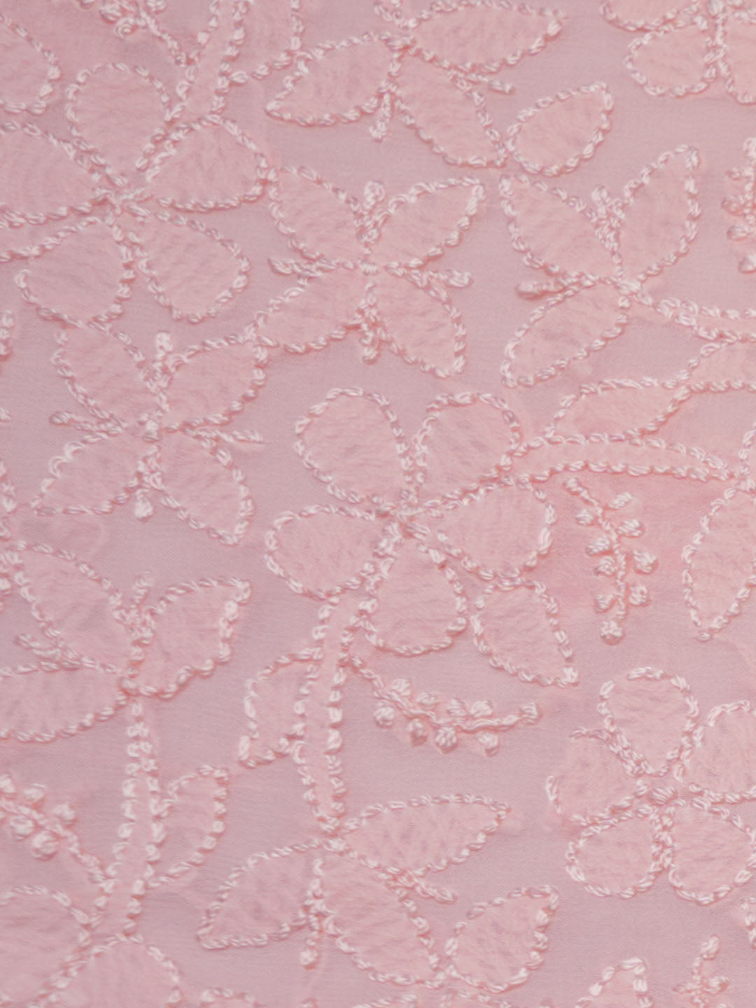Women Hand Embroidered Chikankari Viscose Georgette Kurta Fabric PC4122-PEACH