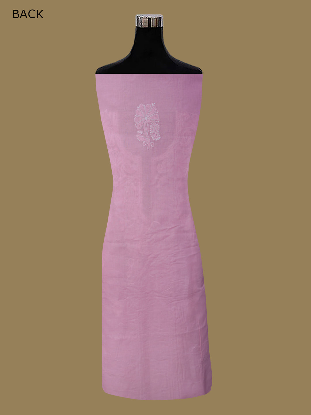 Women Hand Embroidered Chikankari Cotton Dressmaterial PCSCU00104FS-PINK