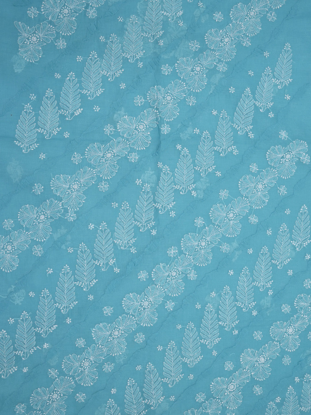 women hand embroidered chikankari cotton dressmaterial PC4120-SEAGREEN31