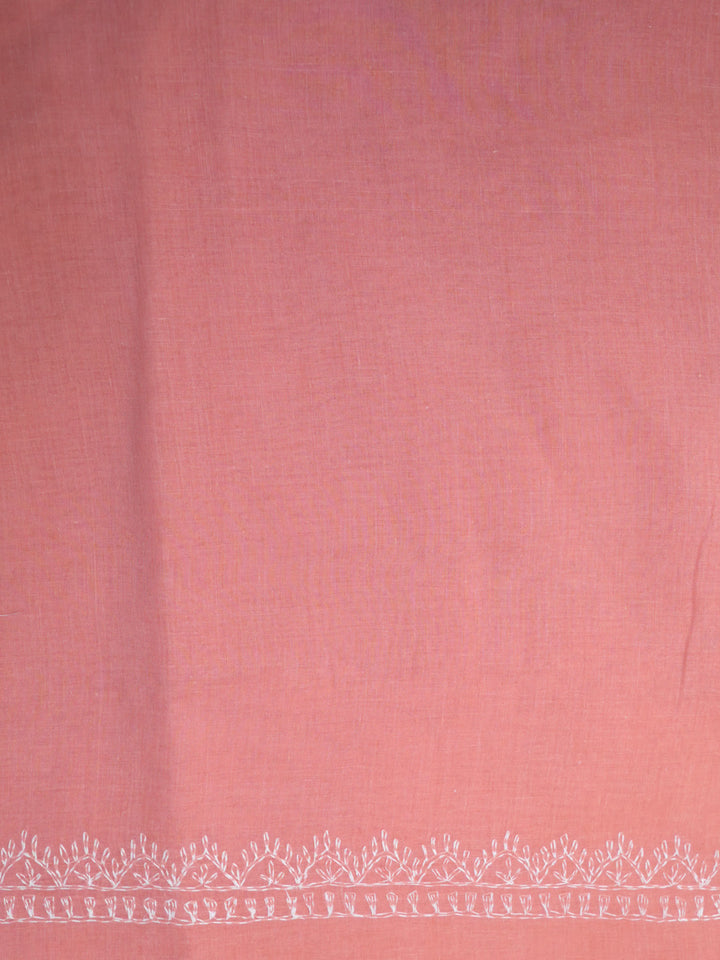 women hand embroidered chikankari cotton dressmaterial PC4120-PEACH13