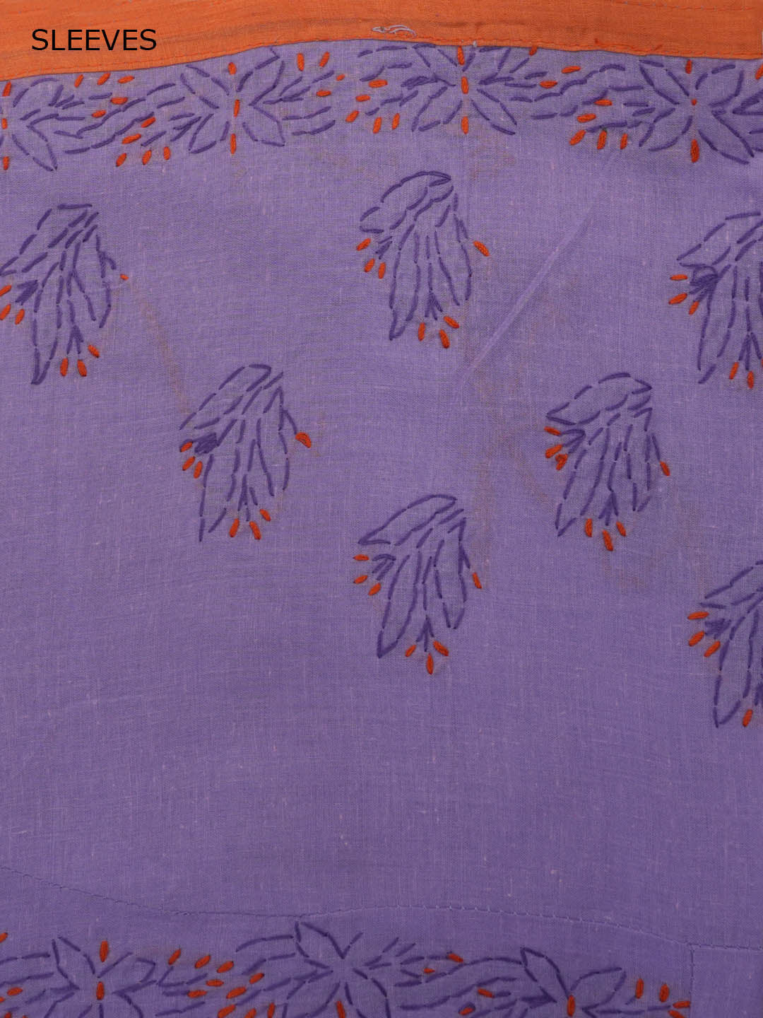 women hand embroidered chikankari cotton dressmaterial PC4120-MAUVE1