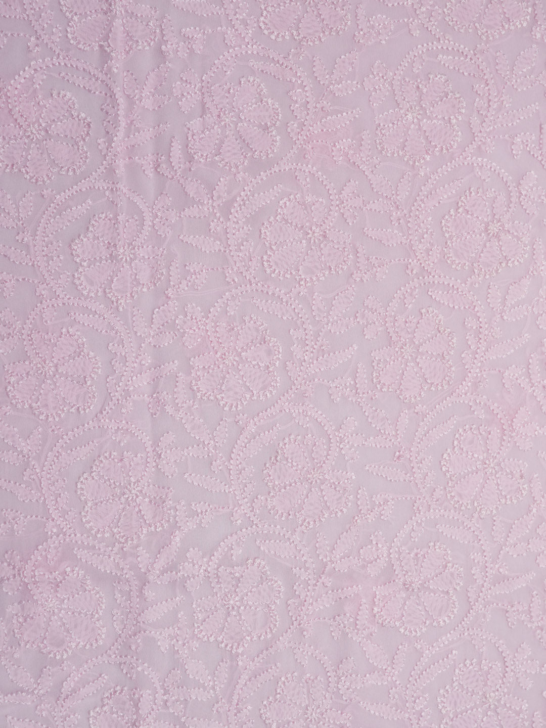 Women Hand Embroidered Chikankari Viscose Georgette PC4122-PINK
