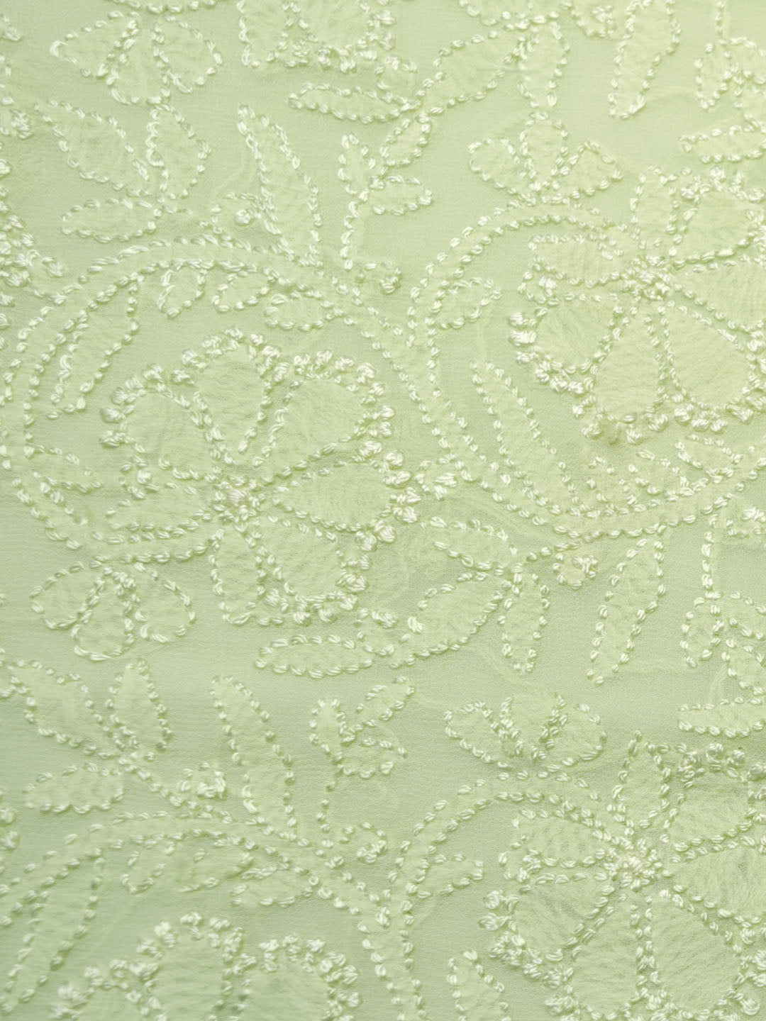 Women Hand Embroidered Chikankari Viscose Georgette Kurta fabric PC4122-SEAGREEN