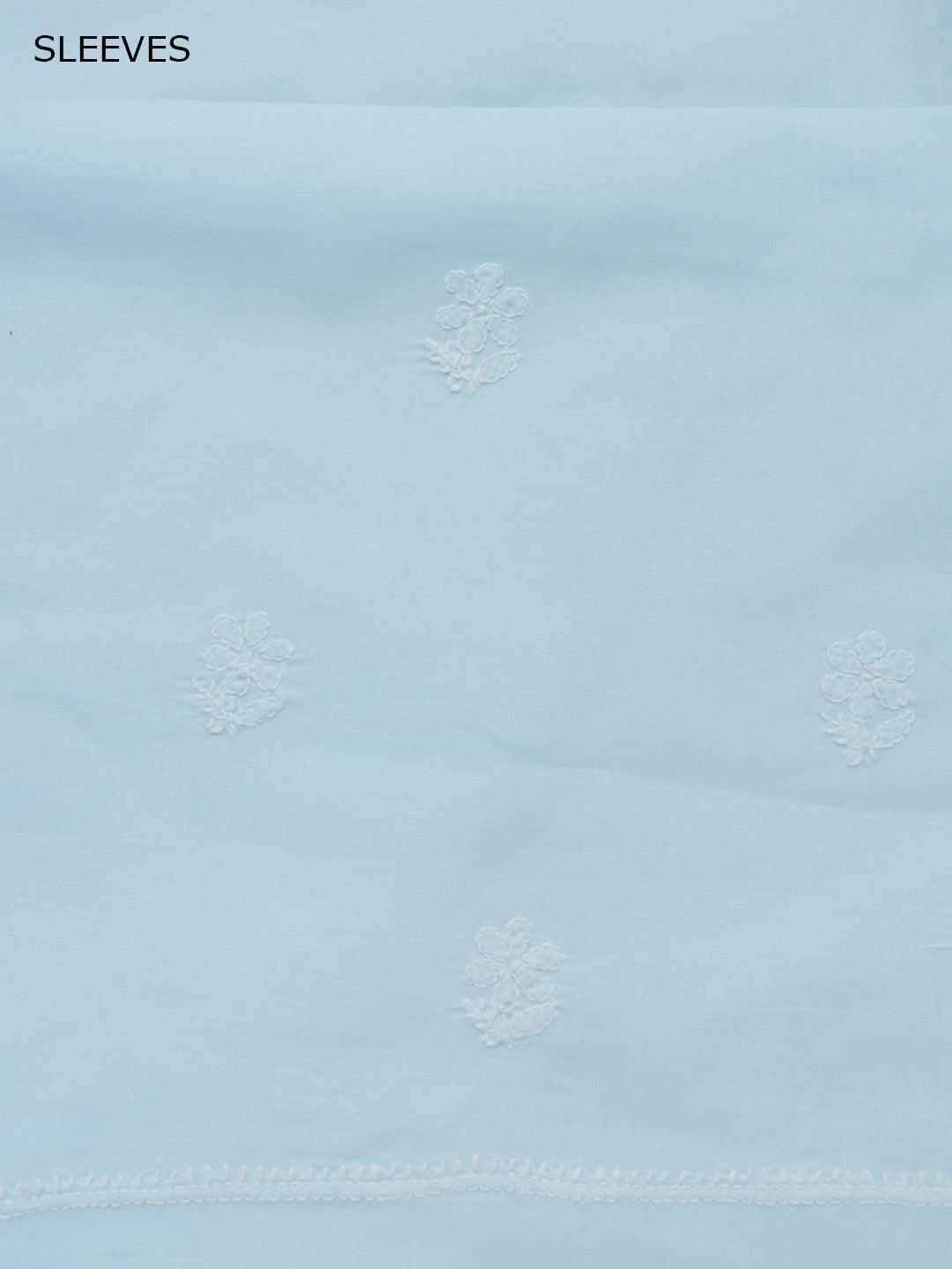 Women Hand Embroidered Chikankari Cotton DressMaterial PCSCU00104FS-SKYBLUE