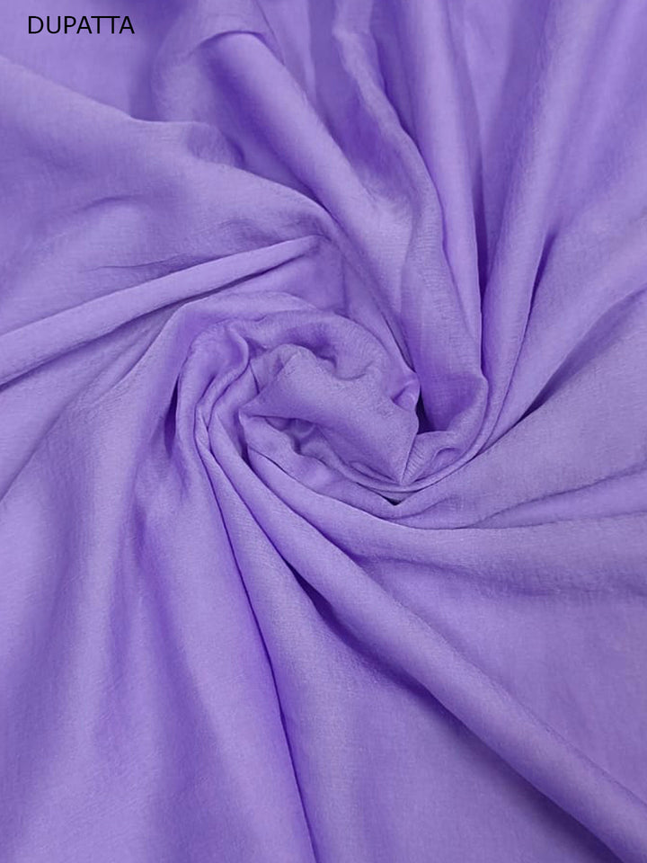 Women Hand Embroidered Chikankari Cotton Dressmaterial PCSCU00103FS-Mauve