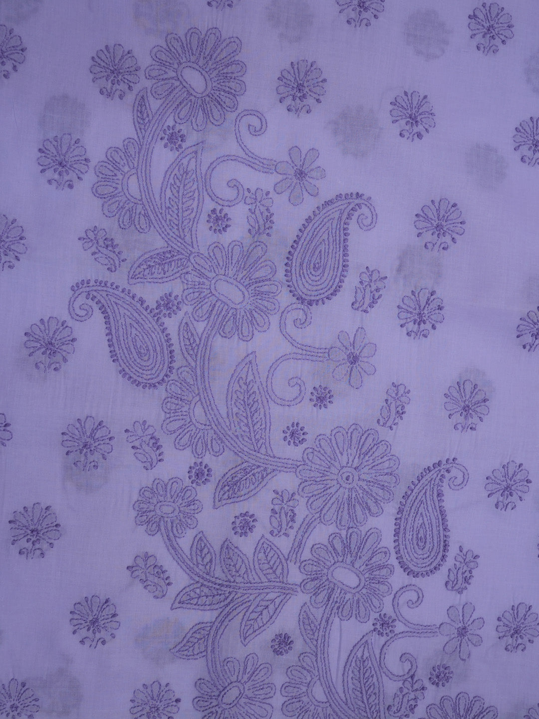 women hand embroidered chikankari cotton dressmaterial PC4120-LIGHTPURPLE27