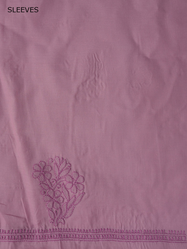 Women Hand Embroidered Cotton Chikankari Dress MaterialPCSCU00406FS-ONIONPINK
