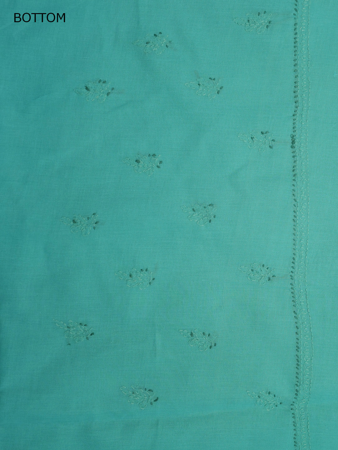 Women Hand Embroidered Chikankari Cotton Dressmaterial PC4120-GREEN