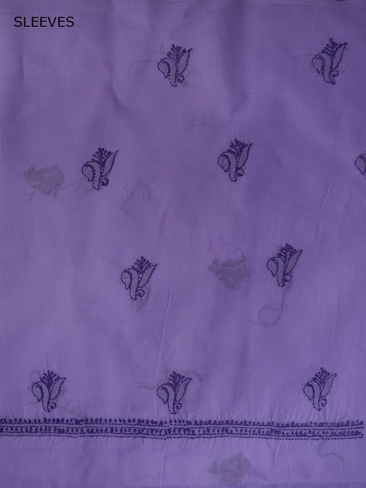 Women Hand Embroidered Chikankari Cotton Dressmaterial PCSCU00103FS-Mauve