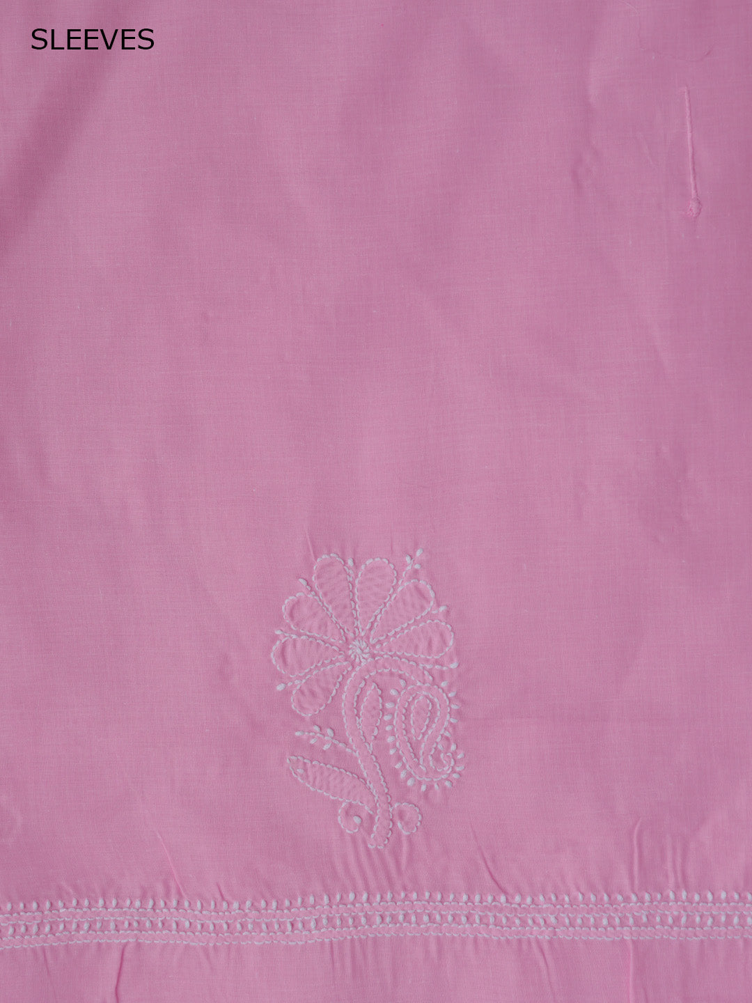 Women Hand Embroidered Chikankari Cotton Dressmaterial PCSCU00104FS-PINK