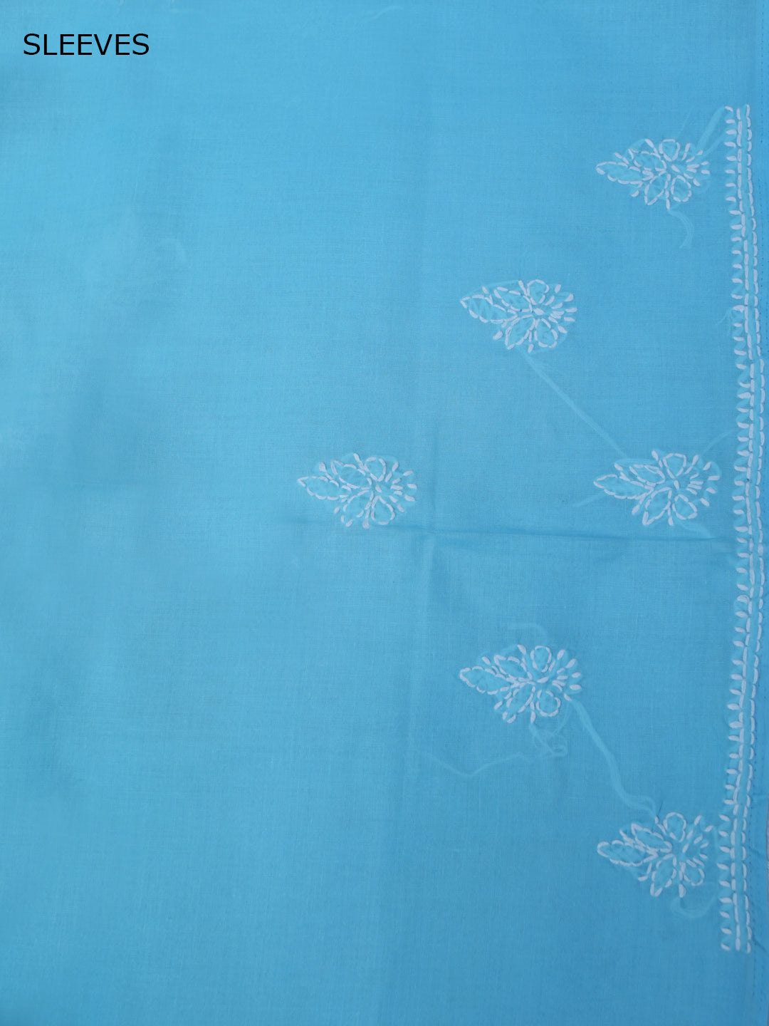 Women Hand Embroidered Cotton Chikankari Dress Material PCSCU00104FS Blue