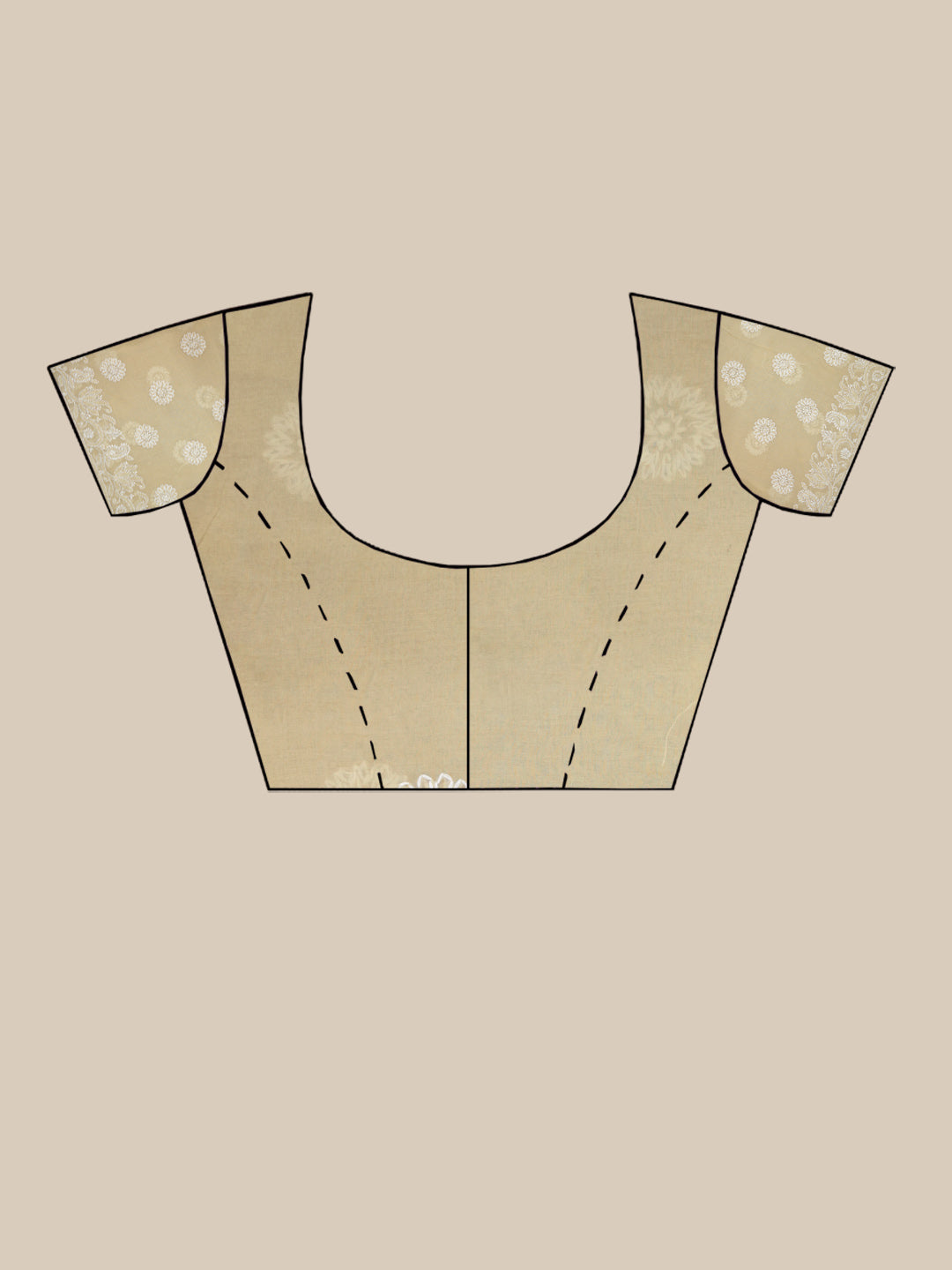 Hand Embroidered Chikankari Cotton Saree PCSAR02 Beige