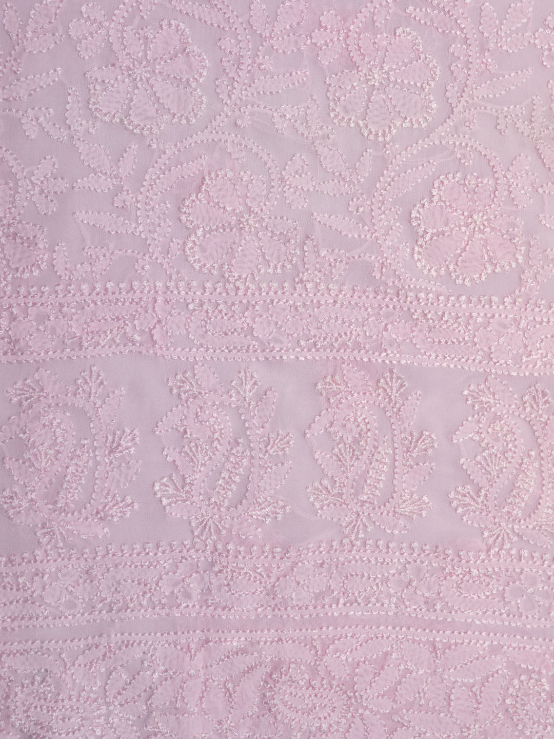 Women Hand Embroidered Chikankari Viscose Georgette PC4122-PINK
