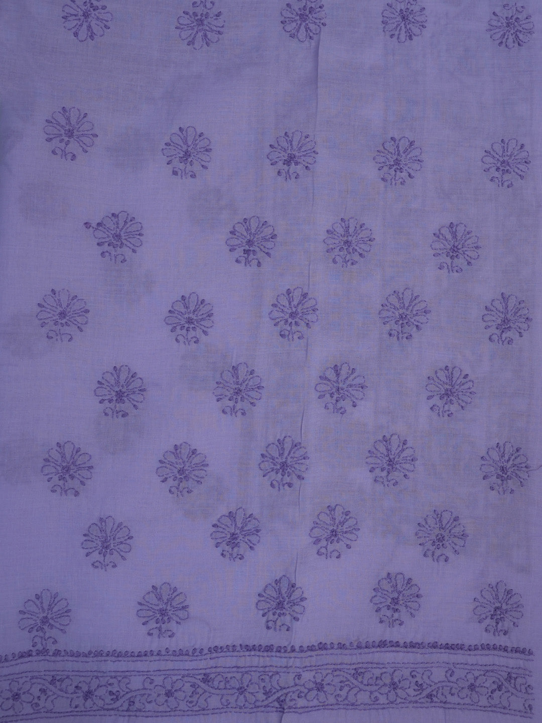 women hand embroidered chikankari cotton dressmaterial PC4120-LIGHTPURPLE27