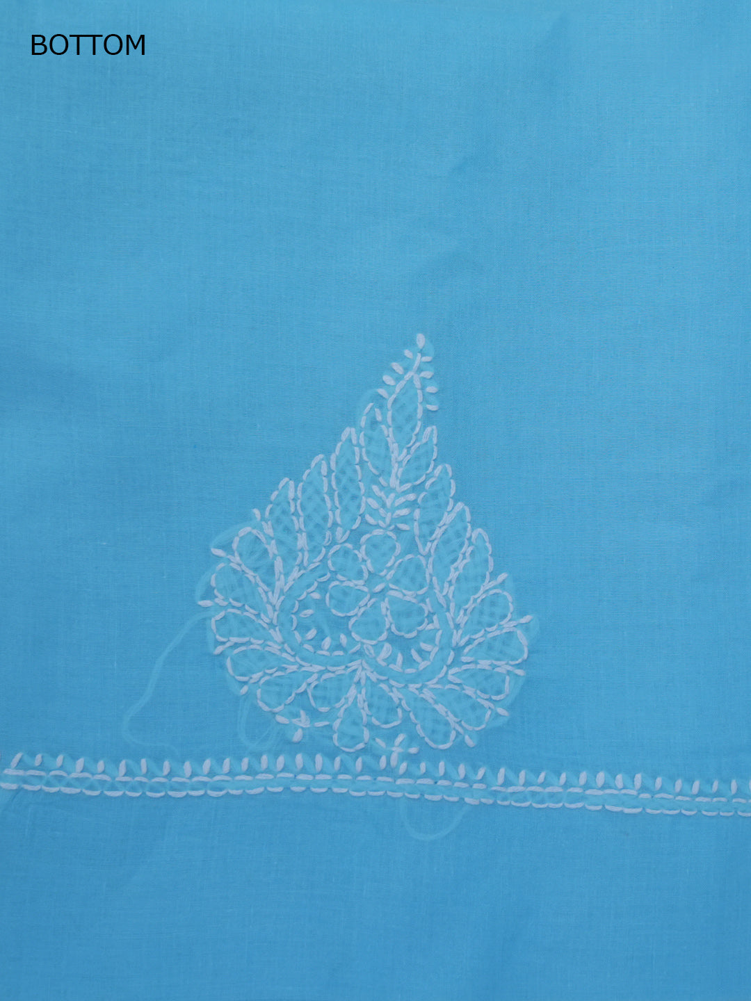 Women Hand Embroidered Cotton Chikankari Dress Material PCSCU00104FS Blue