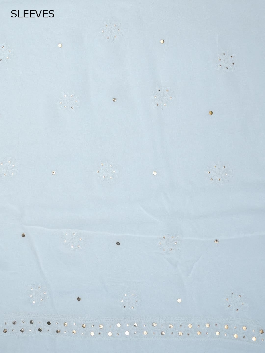 Women Hand Embroidered Chikankari Viscose Georgette Dressmaterial PC4124-WHITE3