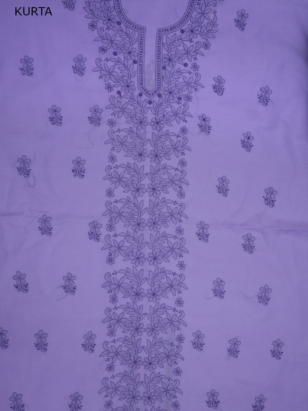 Women Hand Embroidered Chikankari Cotton Dressmaterial PCSCU00406FS-MAUVE
