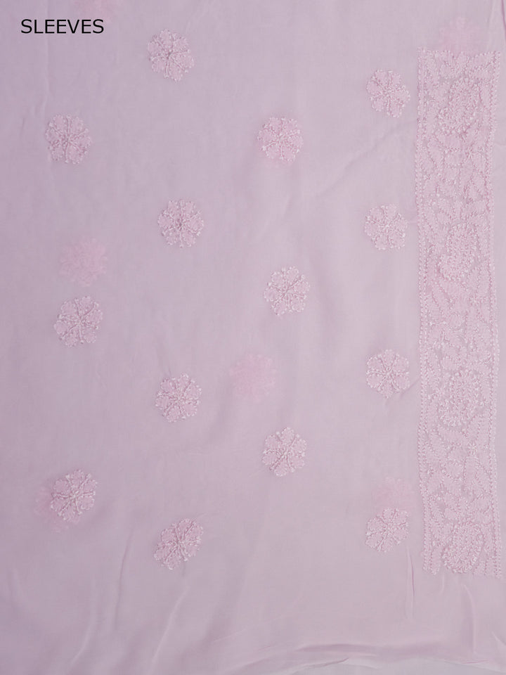 Women Hand Embroidered Chikankari Viscose Georgette PC4122-PINK