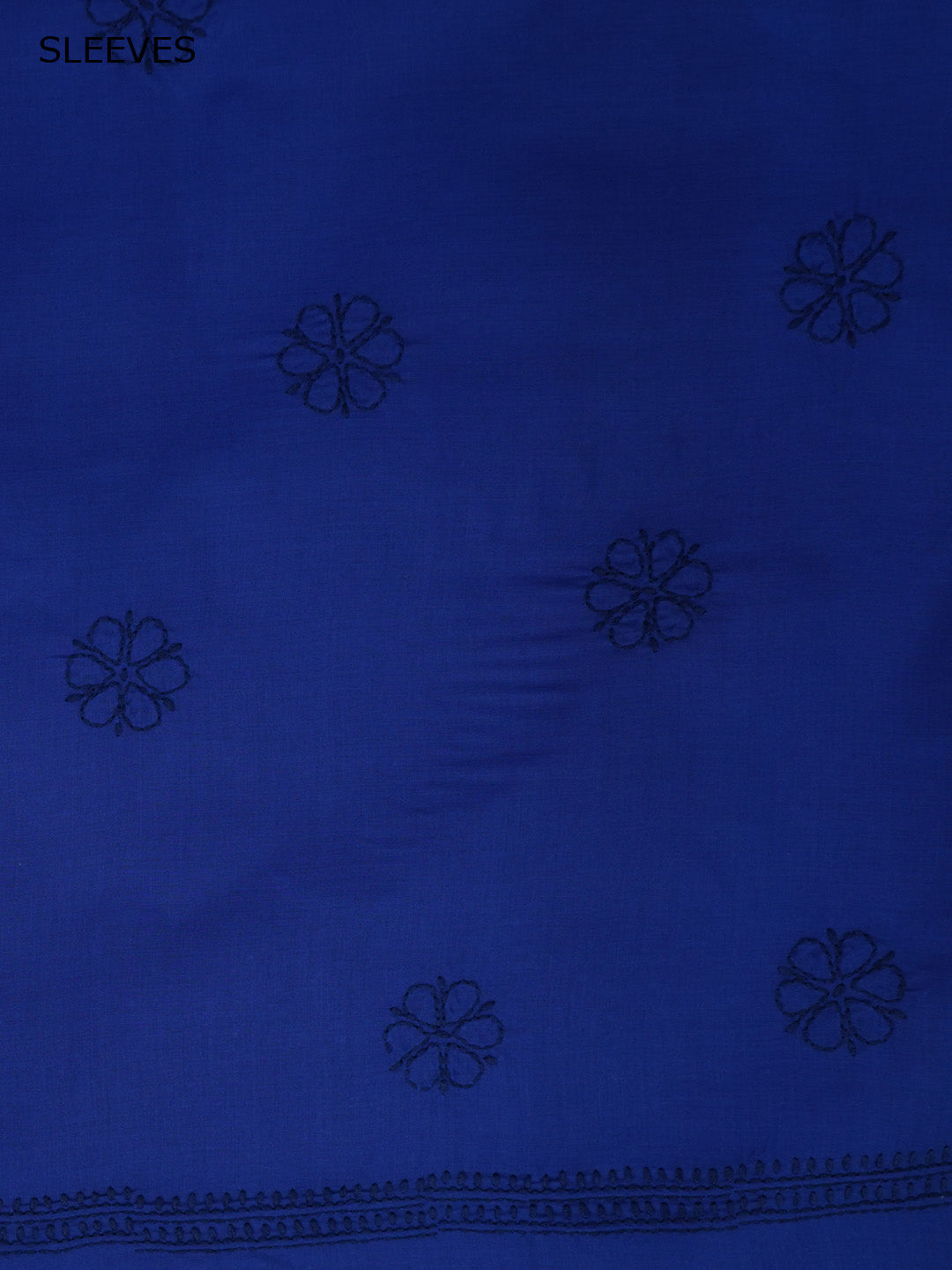Women Hand Embroidered Chikankari Cotton Dressmaterial PCSCU00406FS-ROYALBLUE
