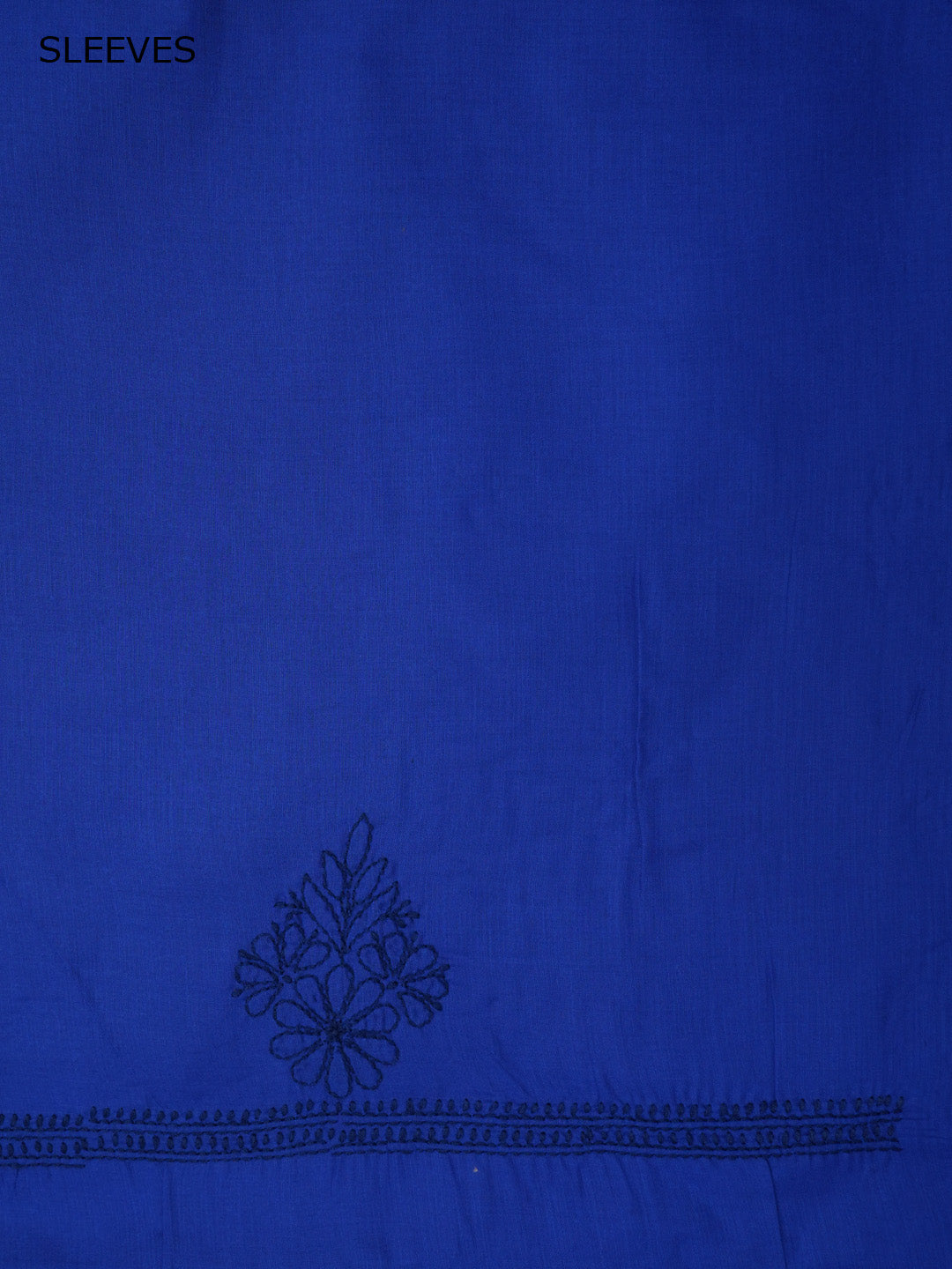 Women Hand Embroidered Chikankari Cotton Dressmaterial PCSCU00406FS-ROYALBLUE
