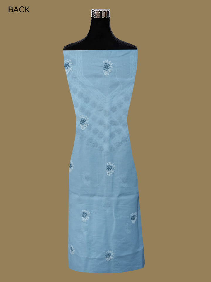 Women Hand Embroidered Chikankari Cotton Dressmaterial PCSCU00102FS-GREY