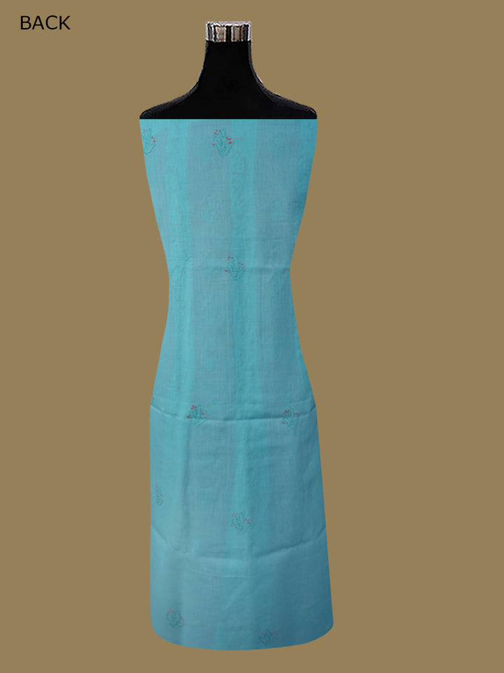 women hand embroidered chikankari cotton dressmaterial PC4120-ONIONPINK2
