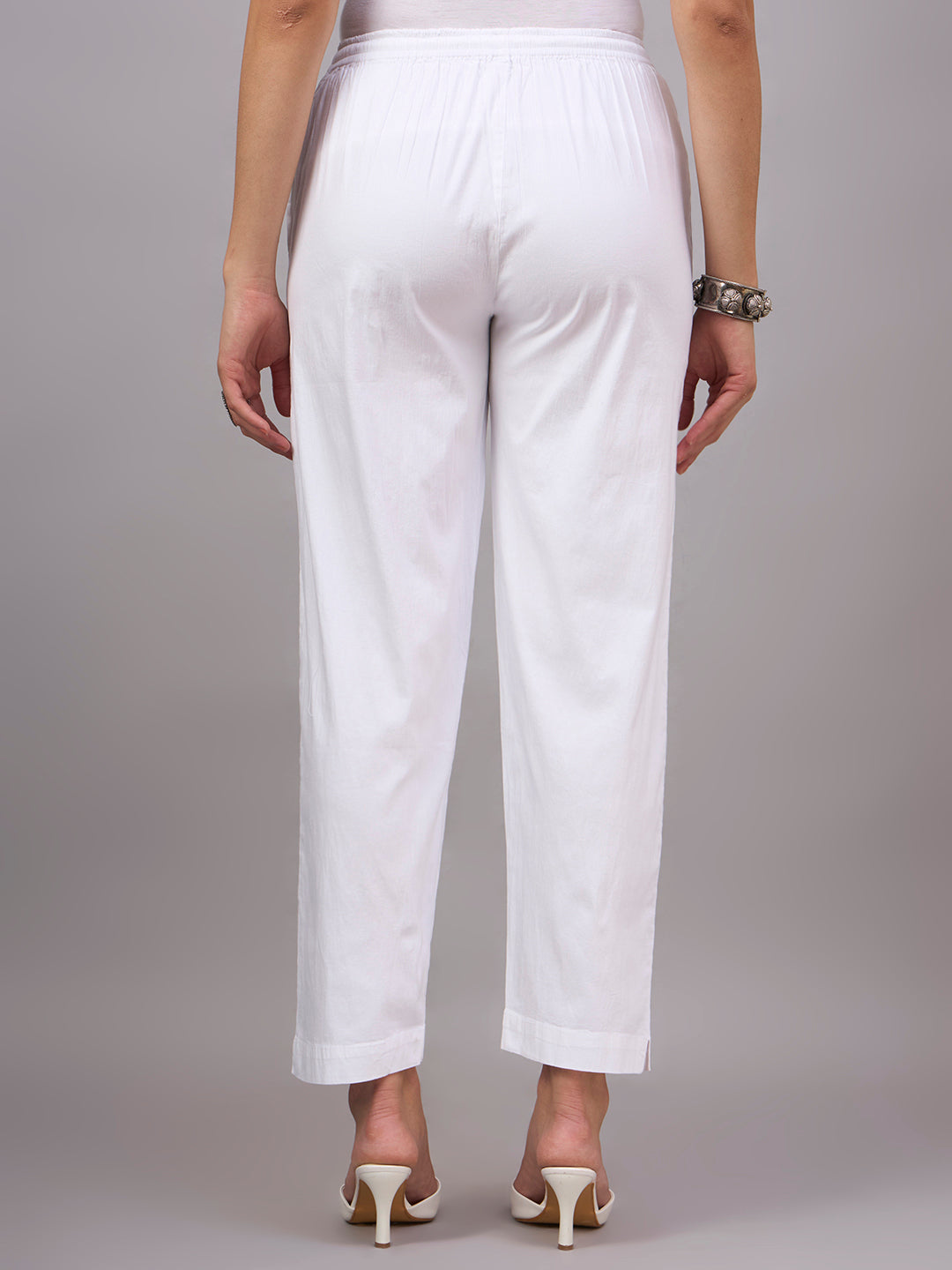 Women Hand Embroidered Chikankari Pants - PC4117