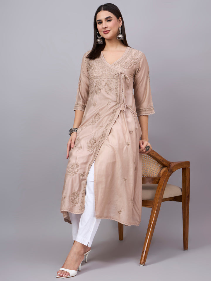 Women Hand Embroidered Chikankari Pants - PC4117