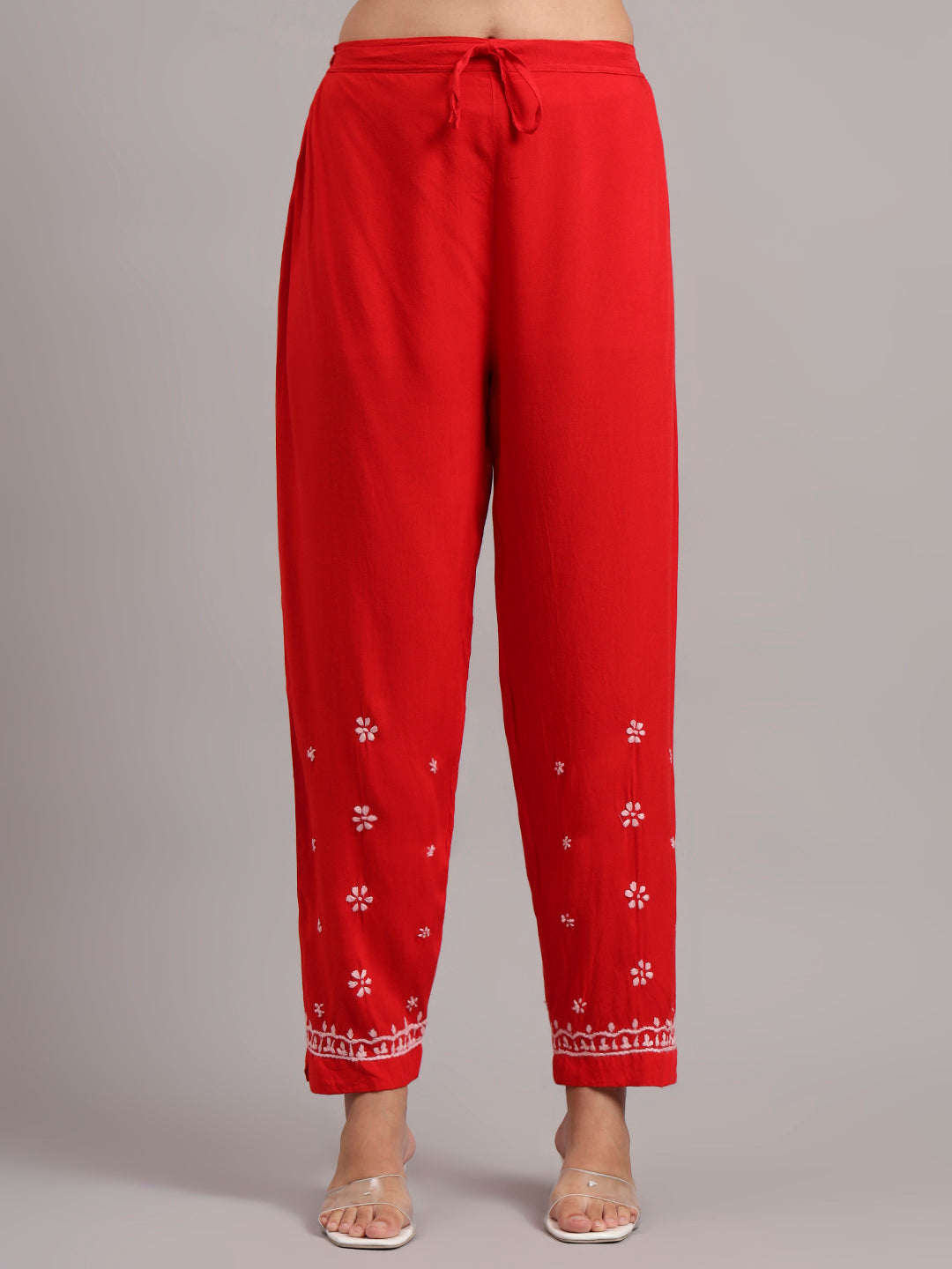 Women Hand Embroidered Chikankari Rayon kurta set PC4076KS