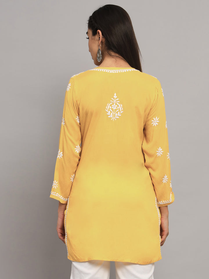 Women Hand Embroidered Chikankari Modal Kurti PC3611