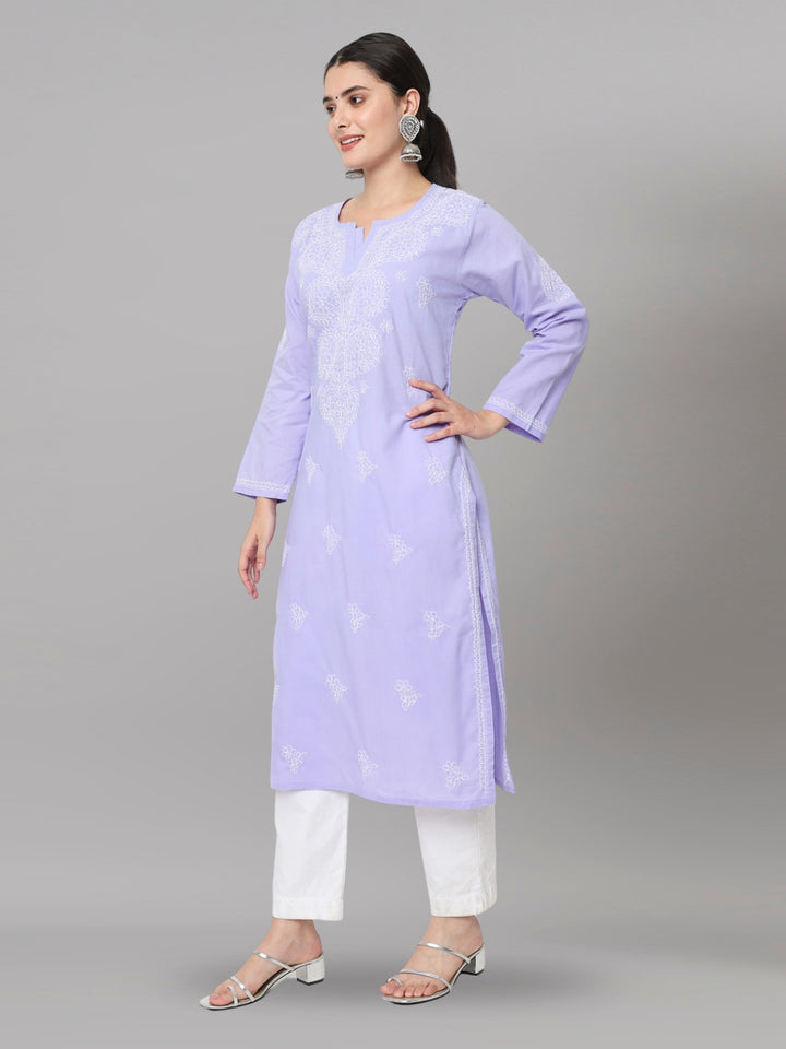 Women Chikankari Embroidered Cotton Chikankari Kurta PC3578