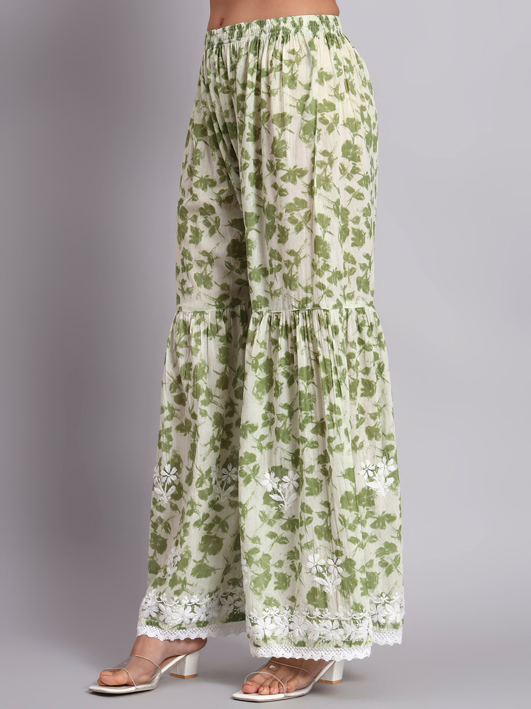 Women Hand Embroidered Chikankari Cotton kurta Shara set PC4099KS