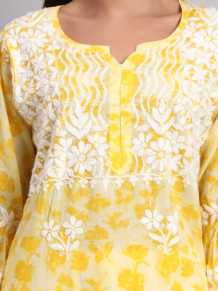 Women Hand Embroidered Chikankari Cotton kurta Shara set PC4099KS