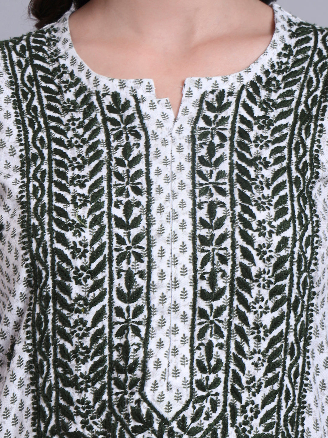 Women Hand Embroidered Chikankari Cotton kurta set PC4086KS