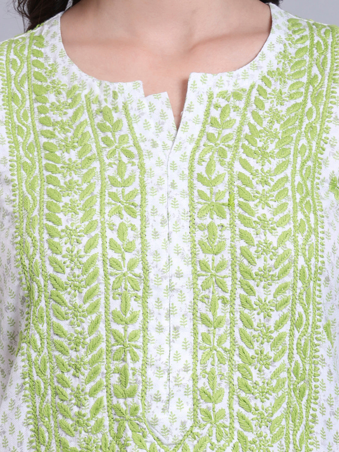 Women Hand Embroidered Chikankari Cotton kurta set PC4086KS