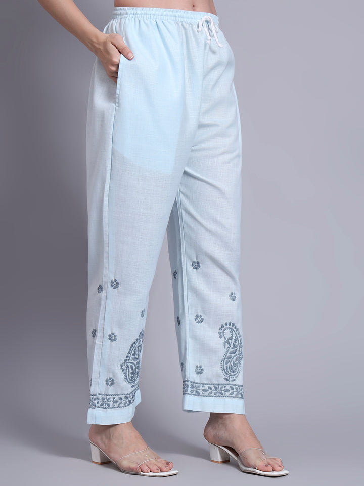 Women Hand Embroidered Chikankari Cotton kurta set PC4086KS