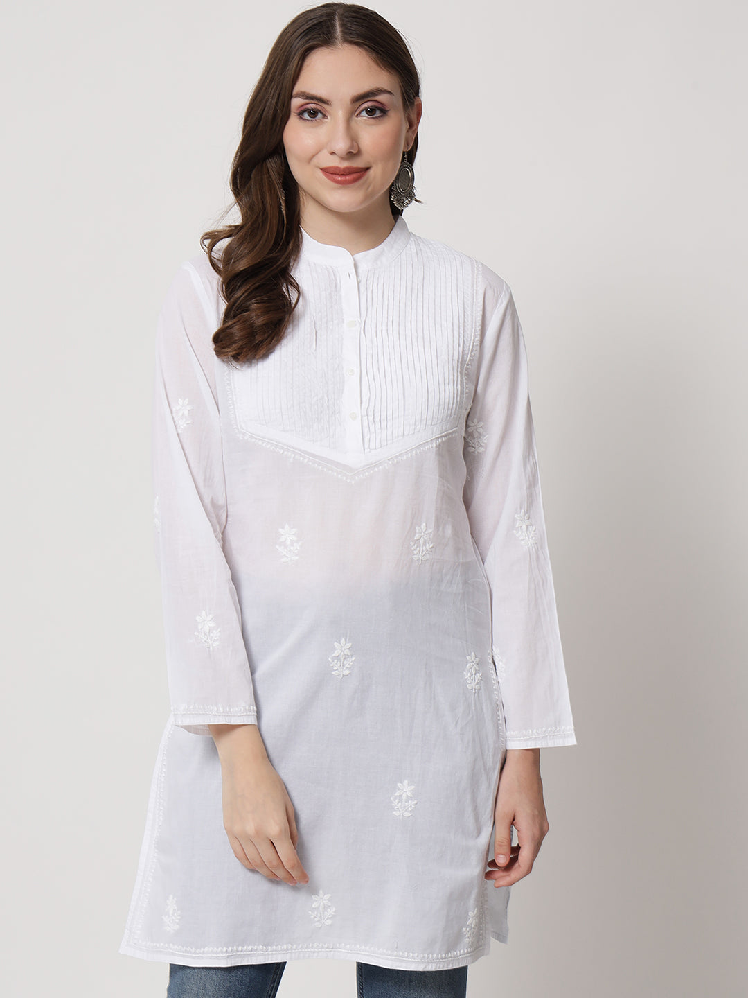 Buy Women's Plain Cotton White Straight Kurti Indian Designer Party Wear  Stylish Traditional Casual Kurti for Girls Online in India - Etsy